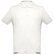 Polo Adam de algodón piqué cardado con cuello canalé Blanco pastel detalle 47