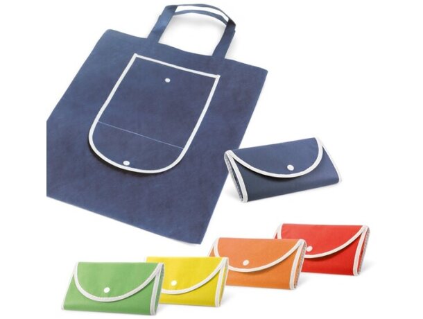 Bolsa plegable con ribete blanco