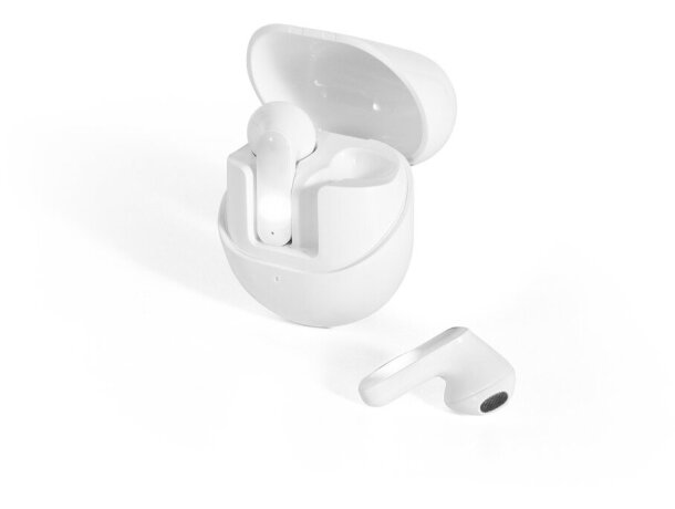 Auriculares inalámbricos burton en abs reciclado bluetooth 5.3 Blanco detalle 4
