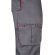 Pantalón de sarga multibolsillos bicolor VL Hypnos Gris/Rojo detalle 19