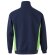 Sudadera de rizo bicolor Svarog cuello alto media cremallera Azul marino/Verde detalle 14
