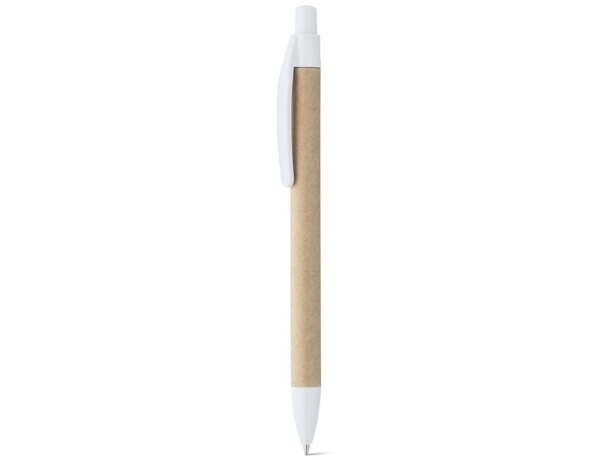Bolígrafo Remi papel craft con punta de plástico Blanco detalle 5