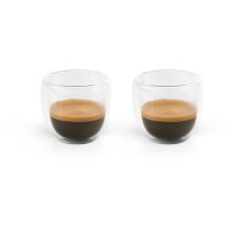 Set de café de dos piezas transparente