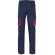 Pantalón elástico bicolor fides con seis bolsillos funcionales Azul marino/Rojo