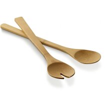 Set cubiertos ensalada Salvy bambú natural 300mm dos piezas