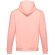 Sudadera Moscow unisex con capucha, bolsillo marsupial y cordones Salmón detalle 7