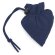 Bolsa con logo sencilla plegable poliéster 190t azul marino