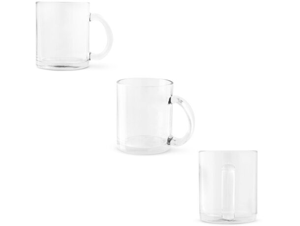 Taza sublimación de cristal. 350 ml.