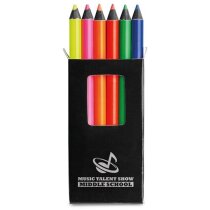 Caja de 6 Lápices de colores para madera