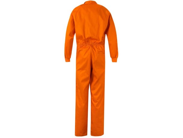 Mono de sarga yama con cremallera doble cursor y bolsillos Naranja detalle 12