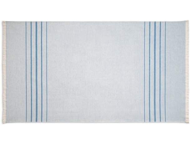 Toalla de playa personalizada algodón reciclado 100 x 180 cm Hi!dea Caplan Azul detalle 10