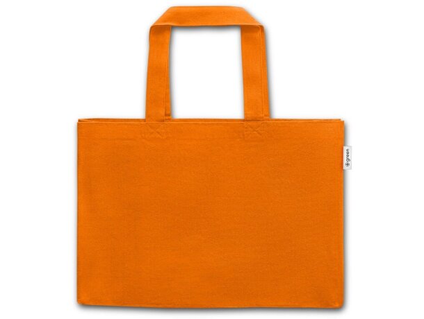 Bolsa non-woven asas largas 100% algodón Hi!dea Camden Naranja detalle 6