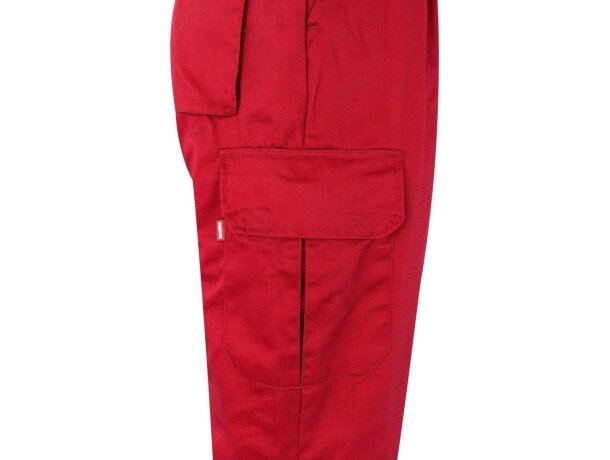 Pantalón de sarga bicolor VL Athena con bandas reflectantes Rojo/Amarillo detalle 41