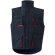 Chaleco acolchado bicolor multibolsillos unisex VL Nergal Azul marino/Rojo