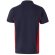 Polo piqué bicolor Supay manga corta con cuello en canalé Azul marino/Rojo detalle 16