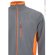 Chaqueta polar bicolor Geras con cinco bolsillos y cremallera Gris/Naranja detalle 33