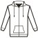 Sudadera Thc Amsterdam Wh de hombre con cremallera y capucha blanco