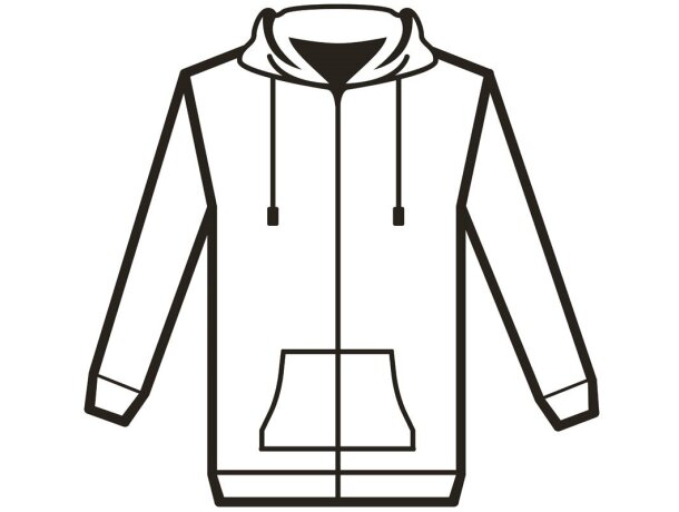 Sudadera Thc Amsterdam Wh de hombre con cremallera y capucha blanco