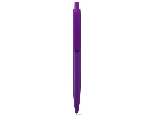 Bolígrafo Nolwen ABS acabado brillante sólido con clip grande Morado detalle 3