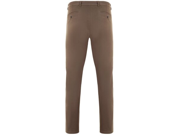 Pantalón chino Vishnu unisex elástico con cinco bolsillos Natural claro detalle 2