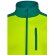 Chaqueta soft shell bicolor hestia large alta visibilidad Verde/Amarillo detalle 8
