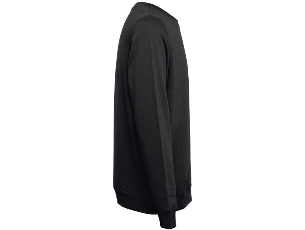 Sudadera unisex Colombo de algodón y poliéster, 240 g/m² Negro detalle 29