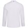 Chaqueta de cocina Agni unisex tejido COOLMAX transpirable Blanco detalle 2