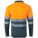 Polo bicolor alta visibilidad VL Vulcan manga larga Gris/Naranja detalle 15