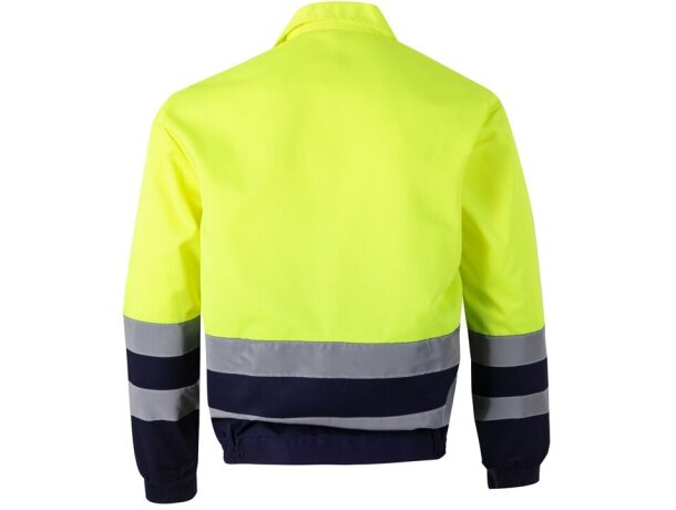 Chaqueta de sarga bicolor Neptune Large con alta visibilidad Azul marino/Amarillo detalle 17