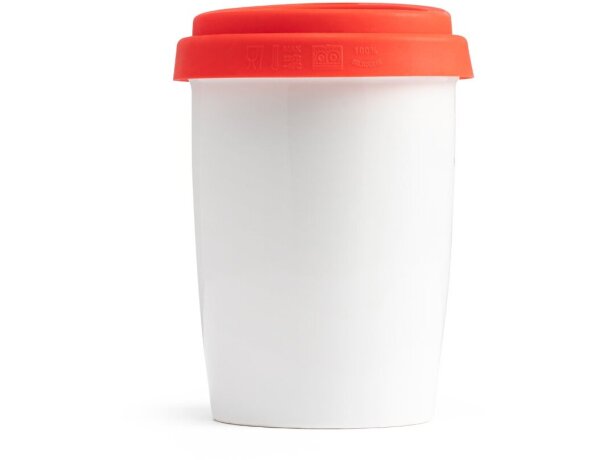 Taza Hazard de viaje rojo