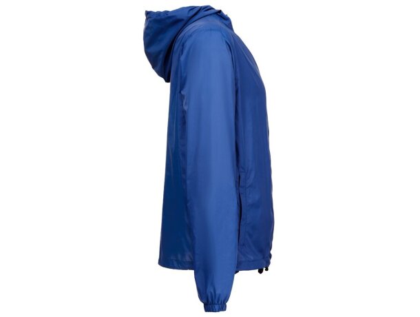 Cortavientos thc dubliners unisex nailon reciclado con capucha Azul royal detalle 10