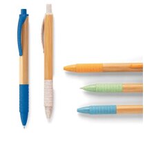 Bolígrafo Kuma bambú personalizable tinta azul