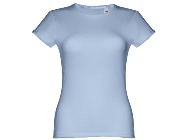 Camisetas manga corta corte entallado de algodón 150 g/m2 Thc Sofia Azul pastel detalle 13