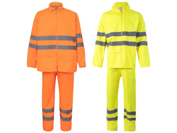 Traje de lluvia Venus alta visibilidad EN20471 clase 3 detalle 1