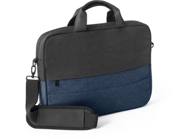 Bolso Genoa para portátil 15 pulgadas en poliéster reciclado 600D Azul detalle 9