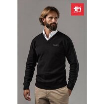 Jersey cuello en v milan algodón poliamida