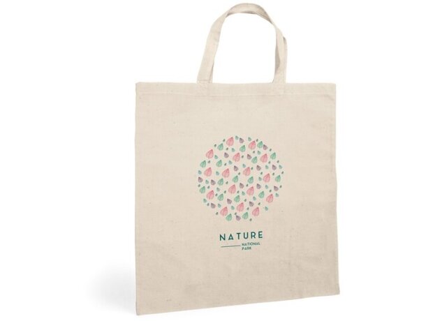 Bolsa de algodón con asas de 30 cm natural claro