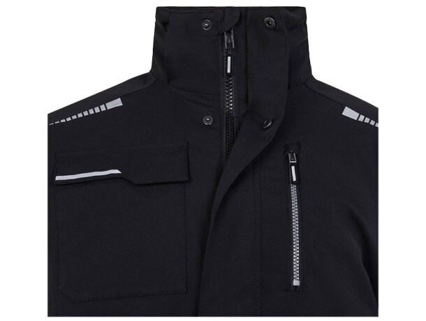 Chaqueta acolchada VL Nyx reciclada repelente al agua unisex Negro detalle 25