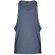 Camiseta sin mangas Ibiza de algodón cardado 140 g/m² Azul matizado detalle 8
