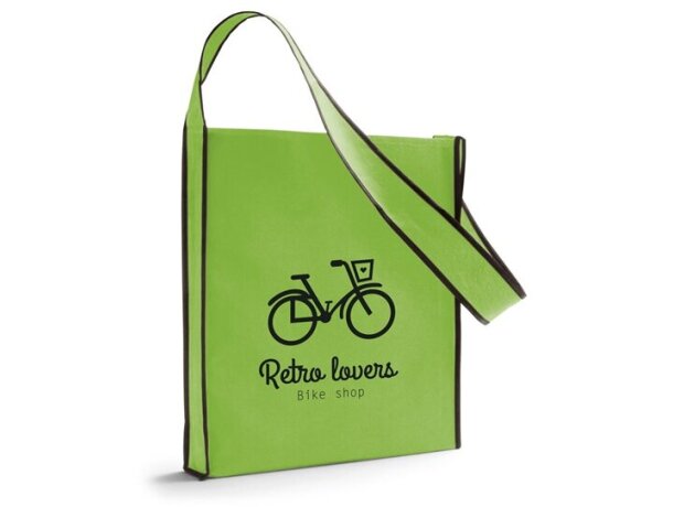 Bolsa congresos bandolera non woven verde claro