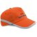 Gorra con detalles reflectantes para eventos deportivos naranja