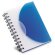 Libreta pequeña de colores azul