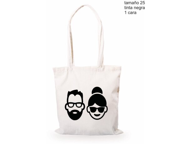 Bolsa color crudo para serigrafia barata