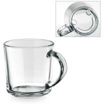 Taza cristal Soffy transparente sonrisa base