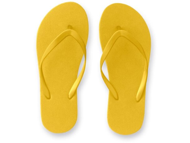 Zapatillas Maupiti S/M con suela de PE y tira ajustable de PVC Amarillo detalle 7