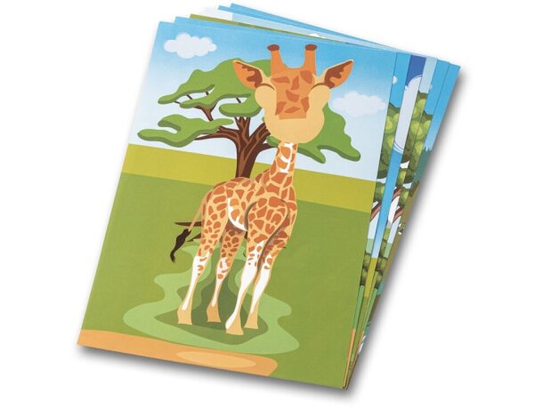 Juego Madagascar de pegatinas blanco