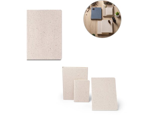 Libreta ecológica personalizada Bloc Organic Semi-rigid de notas A5 detalle 1
