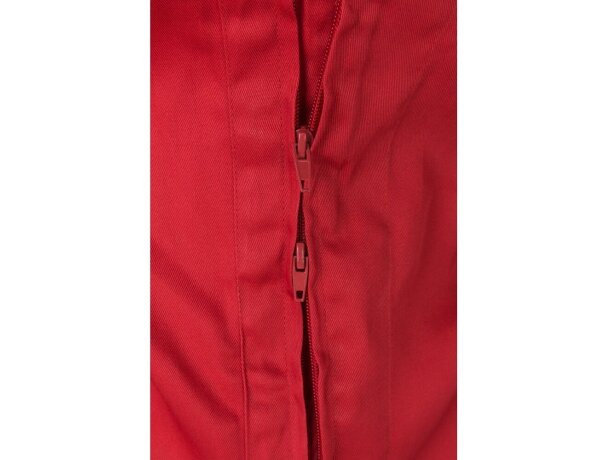 Mono de sarga yama con cremallera doble cursor y bolsillos Rojo detalle 41