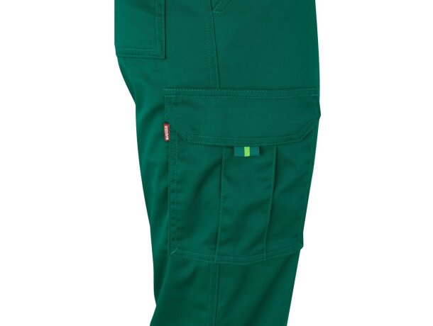 Pantalón elástico multibolsillos bicolor VL Zeus Verde/Amarillo detalle 12