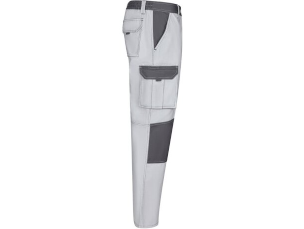 Pantalón sarga multibolsillos bicolor njord slim fit Blanco detalle 13